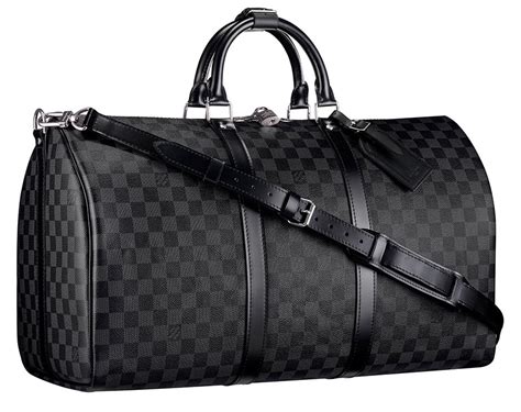 lv duffel bag black